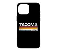Tacoma Washington Retro Stripes Vintage City Design Case for iPhone 16 Pro Max