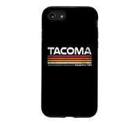 Tacoma Washington Retro Stripes Vintage City Design Case for iPhone SE (2020) / 7/8