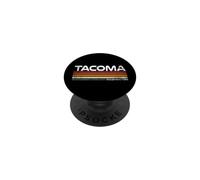 Tacoma Washington Retro Stripes Vintage City Design PopSockets Adhesive PopGrip