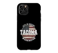 Tacoma Washington, Vintage American flag Case for iPhone 11 Pro