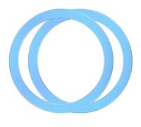TACOMEGE 2Pcs Metal Ring Sticker for Pop Socket Magnetic Grip, Magnetic Adhesive Adapter for iPhone, Magsafe Wireless Charger (BL)