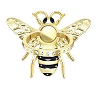 TACOMEGE Bee Cell Phone Ring Holder Gift for Girls Women, Crystal Finger Ring Kickstand Compatible with Smartphone, Tablet, E-Reader (Gold-1)