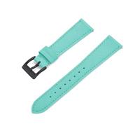 Taconey 18-24mm Genuine Leather Strap, Replacement Strap Accessories, Suitable for formal and Casual Occasions.,Sky Blue-Black,23mm