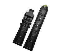 Taconey 22/23/24/26/28mm Leather Watch Straps With Crocodile Pattern and Butterfly Buckle, Replacement Watch Straps, Suitable for Both formal and Casual Wear