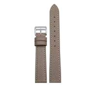 Taconey Genuine Leather Watch Strap With Quick Release and Pin Buckle, Universal Replacement Band,Elephant Grey,12mm