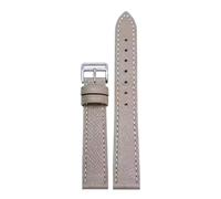 Taconey Genuine Leather Watch Strap With Quick Release and Pin Buckle, Universal Replacement Band,Elephant Grey-Wl,10mm