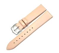 Taconey Thin Calfskin Leather Watch Strap, Vintage Handmade Waterproof Universal Replacement Band,Khaki,18mm