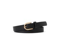 Taconey Women's Pu Belt With a Metal Pin Buckle, Simple Dress Belt,Black,2.4X106cm