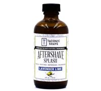 Taconic Shave Natural Aftershave Splash 4oz - Lavender Lime Skin Cooling, Refreshing and Moisturizing After Shave Liquid Formula with All-Natural Ingredients Artisan Made in the USA