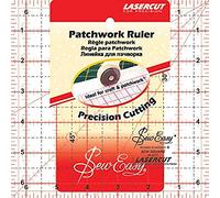 Tacony Corporation Plastic SewEasy Square Quilt Ruler-6.5-inch x 6.5-inch
