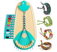 Tacopet Friendship Bracelet Making Kit, 20 Threads Kids Craft | 20 pre-cut threads in 10 colours with maker board for guided weaving, screen-free friendship crafts and giftable quiet time