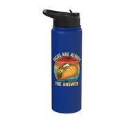 Tacos are Always The Answer Tex Mex Love Stainless Steel Insulated Water Bottle