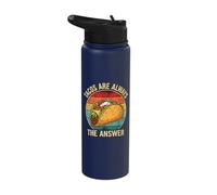 Tacos are Always The Answer Tex Mex Love Stainless Steel Insulated Water Bottle