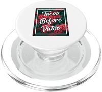 Tacos Before Vatos Funny Chola Chicana Mexican Food Latina PopSockets PopGrip for MagSafe