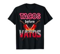 Tacos Before Vatos Funny Fiesta Latina Womens Top T-Shirt