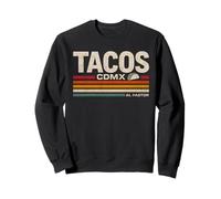 Tacos CDMX Al Pastor Vintage Mexico Design Sweatshirt