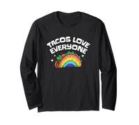 Tacos Love Everyone Rainbow Pride Cute LGBTQ Foodie Long Sleeve T-Shirt