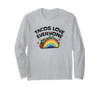 Tacos Love Everyone Rainbow Pride Cute LGBTQ Foodie Long Sleeve T-Shirt