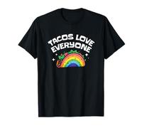 Tacos Love Everyone Rainbow Pride Cute LGBTQ Foodie T-Shirt