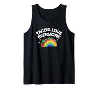Tacos Love Everyone Rainbow Pride Cute LGBTQ Foodie Tank Top