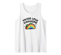 Tacos Love Everyone Rainbow Pride Cute LGBTQ Foodie Tank Top