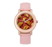 Tacos-Mexican Food Fashion Women's Watch Easy Reader Novelty Slim Quartz Casual Dress Wrist Watches