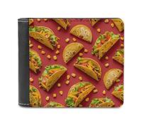 Tacos-Mexican Food Novelty Wallet Slim Front Pocket Bifold Wallet with ID Credit Card Holder for Women Men