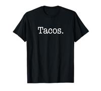 Tacos Minimalist Typewriter Foodie T-Shirt