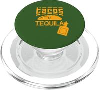 Tacos N Tequila Funny Mexican Food Lover Fiesta Party PopSockets PopGrip for MagSafe
