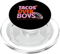 Tacos Over Boys (Woman & Girl Statement & Taco Graphic) PopSockets PopGrip for MagSafe