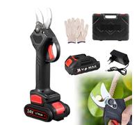 TacSaw Power Shears, Upgraded Electric Pruning Shears Cordless Power Pruner, 1.2" Cutting Diameter Branch Cutter for Gardening, Trees, Yard, Lawn, Through Every Cut with Ease (1Pcs Batteries, 24V)