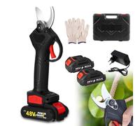 TacSaw Power Shears, Upgraded Electric Pruning Shears Cordless Power Pruner, 1.2" Cutting Diameter Branch Cutter for Gardening, Trees, Yard, Lawn, Through Every Cut with Ease (1Pcs Batteries, 24V)