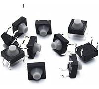 Tact Push Button Switch Micro, 100PCS/LOT 8x8x5MM 4 Pins Soundless Tactile Tact Push Button Micro Switch Self-Reset Switches