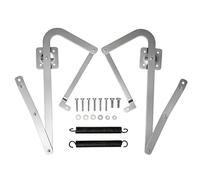 Tactec 55-2 Attic Ladder Hinge Arms with Springs, Suitable for Werner Attic Ladders Manufactured After 2010, Compatible with Werner Mk5, WU2210, W2208, W2210, Heavy Duty Thick Galvanized Material