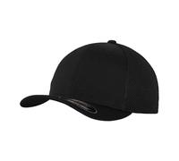 Tactel Mesh Panel Baseball Cap Flexfit Black S/M