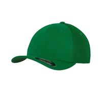 Tactel Mesh Panel Baseball Cap Flexfit Green S/M