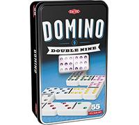 Tactic Games – Double 9 Dominoes D9 Set – 55 Tiles – Tin with Window