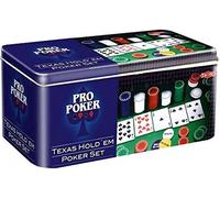 Tactic Pro Poker - Texas Hold'em Poker Set in a Tin Card Game