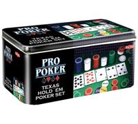 Tactic Games UK Pro Poker Texas Hold'em Set - Tin (US IMPORT)