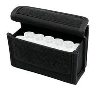 Tactical 10 Rounds Shotgun Shell Ammunition, Outdoor Molle Pouch for 12 Gauge/20G Mag Pouch, Ammo Round Cartridge Holder(Black)