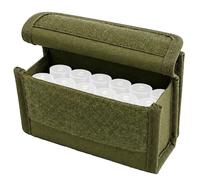 Tactical 10 Rounds Shotgun Shell Ammunition, Outdoor Molle Pouch for 12 Gauge/20G Mag Pouch, Ammo Round Cartridge Holder(Green)