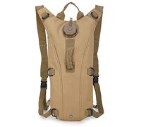 Tactical 3L Bladder Water Bag Camel Backpack for Hiking Outdoor Camping Military Portable Hydration Packs Hiking Pouch Water Bag (Khaki)