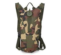 Tactical 3L Bladder Water Bag Camel Backpack for Hiking Outdoor Camping Military Portable Hydration Packs Hiking Pouch Water Bag (Jungle camo)