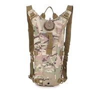 Tactical 3L Bladder Water Bag Camel Backpack for Hiking Outdoor Camping Military Portable Hydration Packs Hiking Pouch Water Bag (CP camo)
