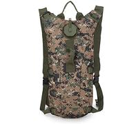 Tactical 3L Bladder Water Bag Camel Backpack for Hiking Outdoor Camping Military Portable Hydration Packs Hiking Pouch Water Bag (Jungle Digital)