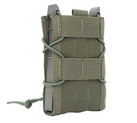 Tactical 5.56 Magazine Pouch Holster AK AR M4 AR15 Rifle Pistol Single Mag Bag Molle Hunting Shooting Military Airsoft Paintball (Color : MG-49-RG, Size : M)