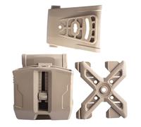 Tactical 9mm Double Magazine Pouch Universal Double Magazine Holder for G 17/19 PG-9 Hunting Accessories(Brown)