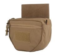 Tactical Abdominal Drop Dump Bag Pouch Mag Pack Utility Tool Bags Dangler Pouch for Airsoft Hunting Vest Plate Carrier(Brown)