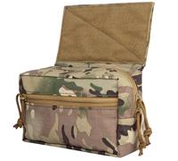 Tactical Action Pouch Dangler Pouch Molle Utility Tool Organizer Pouch Admin Dump Pouch with Hook and Loop Panel(CP)
