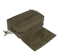 Tactical Action Pouch Dangler Pouch Molle Utility Tool Organizer Pouch Admin Dump Pouch with Hook and Loop Panel(Green)
